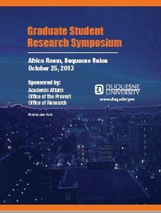 The 1st Annual Graduate Student Research Symposium