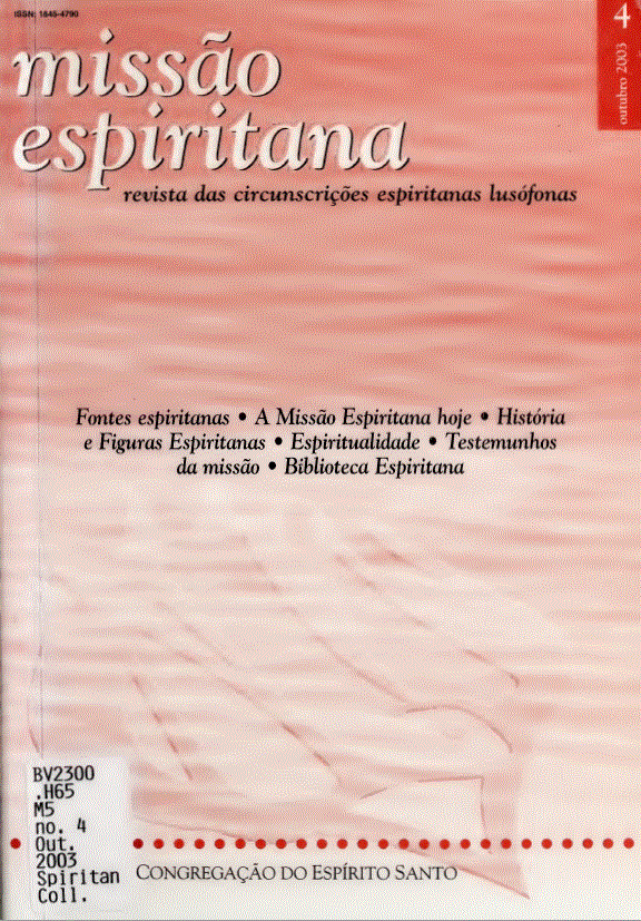 Cover of  Missão Espiritana Number 4