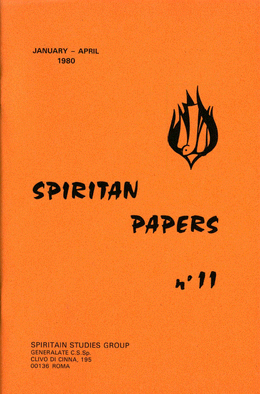 Cover of Spiritan Papers Number 1
