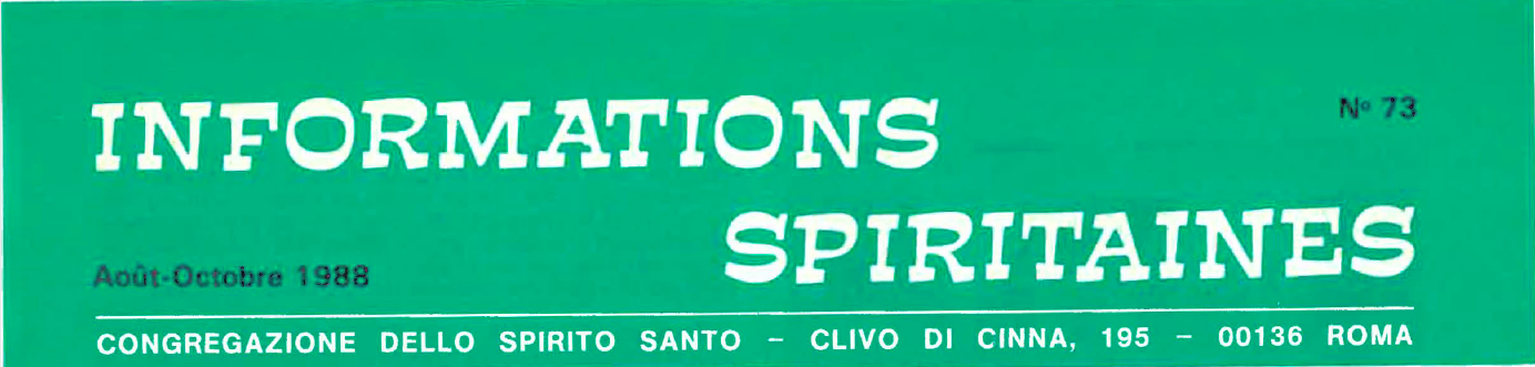 Informations Spiritaines