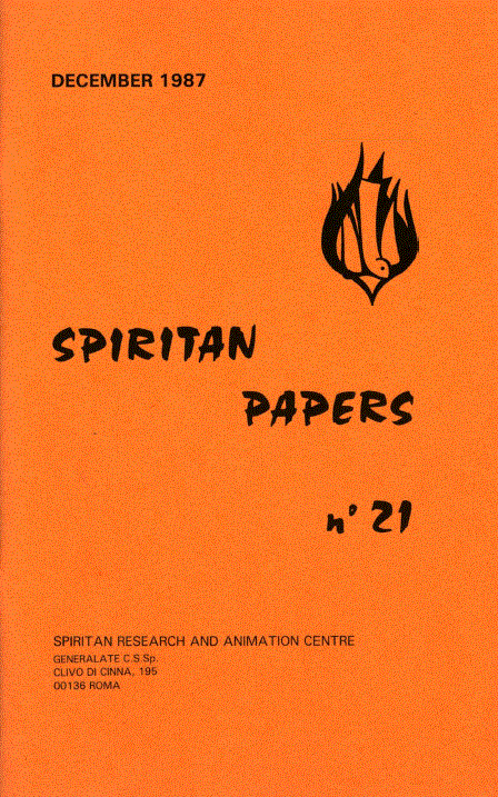 Cover of Spiritan Papers Number 21