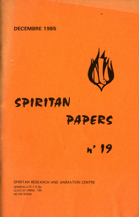 Cover of Spiritan Papers Number 19
