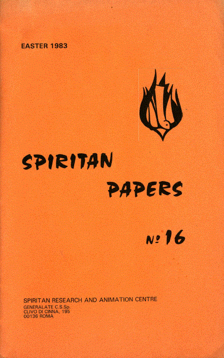 Cover of Spiritan Papers Number 16