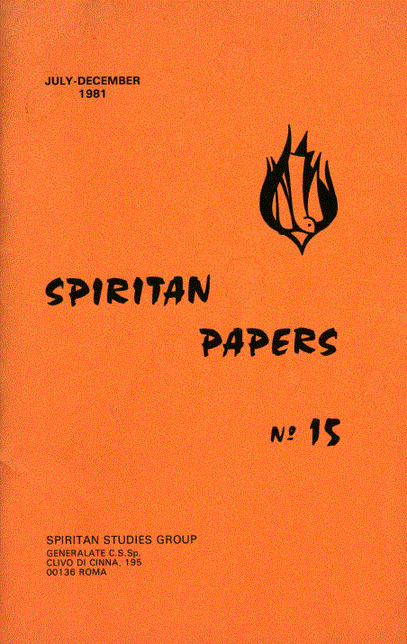 Cover of Spiritan Papers Number 15