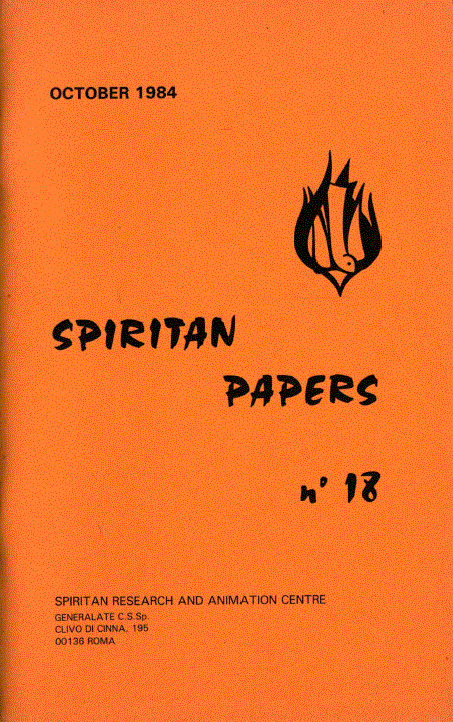 Cover of Spiritan Papers Number 18