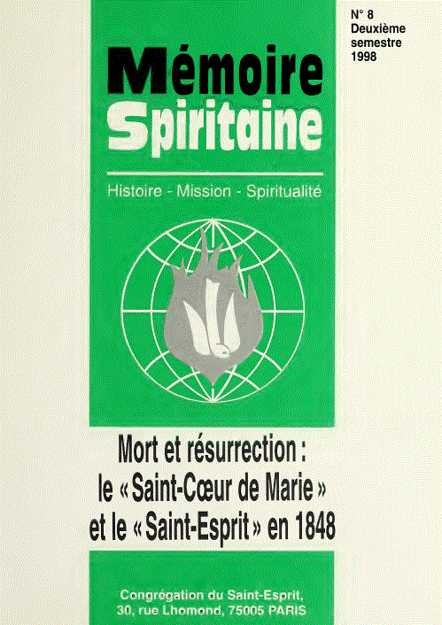 Cover of Mémoire Spiritaine Number 8