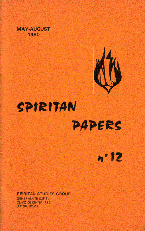 Cover of Spiritan Papers Number 12