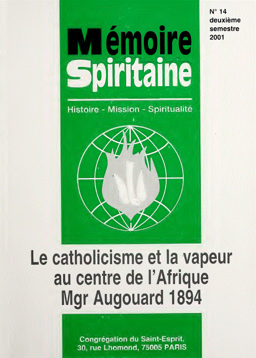 Cover of Mémoire Spiritaine Number 14