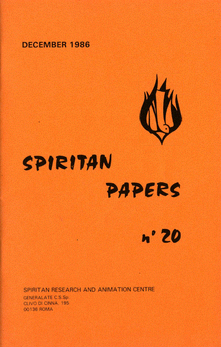 Cover of Spiritan Papers Number 20