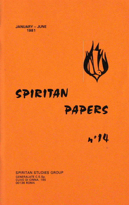 Cover of Spiritan Papers Number 14