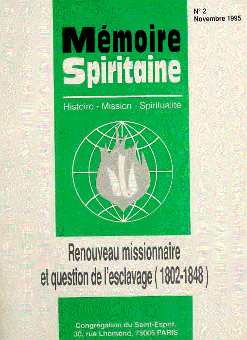 Cover of Mémoire Spiritaine Number 3