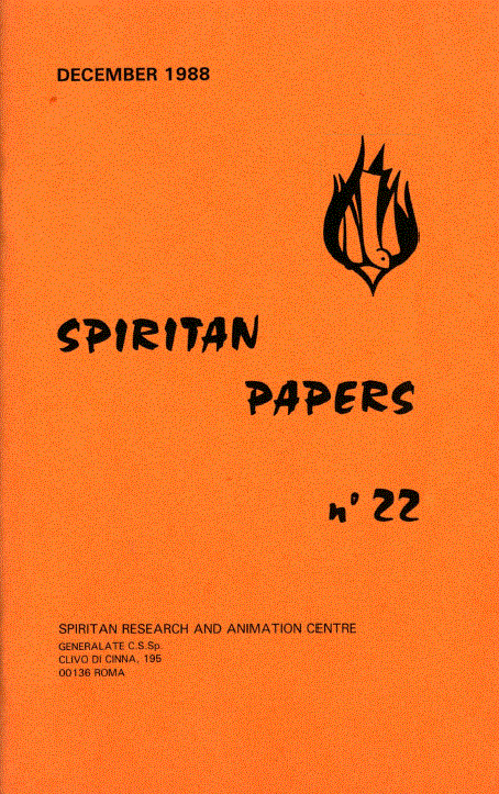 Cover of Spiritan Papers Number 22