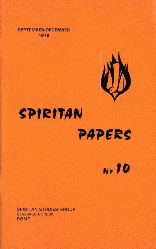 Cover of Spiritan Papers Number 10