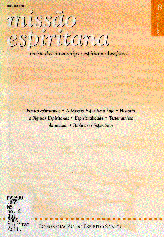 Cover of  Missão Espiritana Number 8