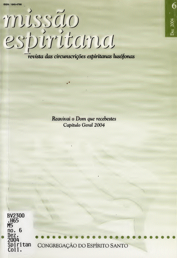 Cover of  Missão Espiritana Number 6