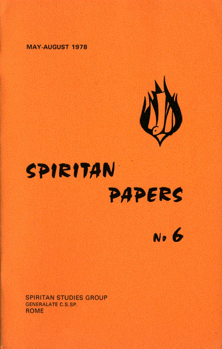 Cover of Spiritan Papers Number 6