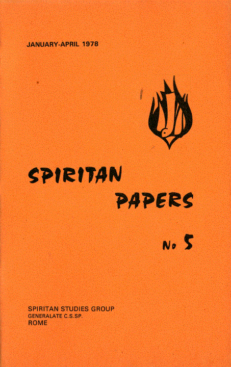 Cover of Spiritan Papers Number 5