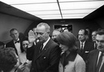 Lyndon Johnson sworn in as President on November 22, 1963
