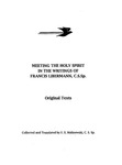 Meeting the Holy Spirit in the Writings of Francis Libermann by Francis Xavier Malinowski