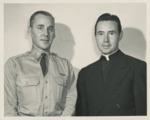 Lt. Col. Irving P. MacTaggart, Air ROTC, Rev. Vernon F. Gallagher