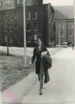 Female Cadet Walking on Campus