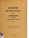 1845, 1849 Synopse de deux règles de Libermann (Eds. A. Bouchard and François Nicolas, C.S.Sp., 1968)